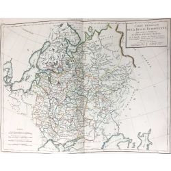 1806, E. Mentelle/Chanlaire, Russie européenne, carte ancienne, European Russia, antiquarian map.