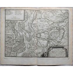 1694-Strasbourg Rhein -carte-ancienne,landkarte, kupferstich, -antiquarian-map-n-de-fer