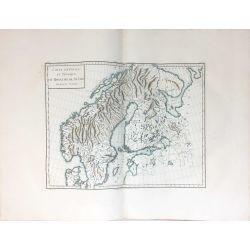 1806, E. Mentelle/Chanlaire, Suède, carte ancienne, Sweden, antiquarian map.