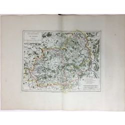 1806, Tardieu, Gouvernement de Berry, France, carte ancienne, antiquarian map.