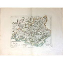1806, Tardieu, Provence, Basses Alpes, Var, Vaucluse, France, carte ancienne, antiquarian map.