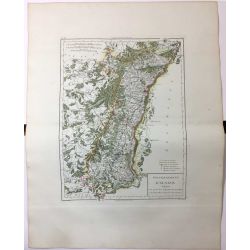 1806, Tardieu, Alsace et Suntgau, France, carte ancienne, antiquarian map.