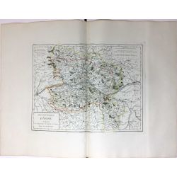 1806, Tardieu, Gouvernement d'Anjou, France, carte ancienne, antiquarian map.