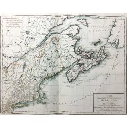 1806, Tardieu, Amérique du Nord, Partie septentrionale des Etats Unis, Canada, North America, Northern part of the United States, carte ancienne, antiquarian map.