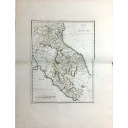 1806, Tardieu, Etat d'Eglise, Rome, Papal States, Italie, Italy, carte ancienne, antiquarian map.