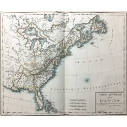 1806, Tardieu, Etats-Unis, Amérique du Nord, United States, British America, North America, carte ancienne, antiquarian map.