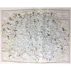 1806, Tardieu, La Marche, France, carte ancienne, antiquarian map.