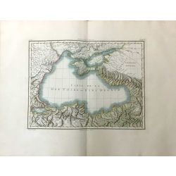 1806, Tardieu, Mer Noire, Karadeniz, Turquie, Ukraine, Krime, Black Sea, Turkey, Crimean Peninsula, carte ancienne, antiquarian map.