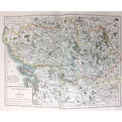 1806, Tardieu, Gouvernement de Poitou, France, carte ancienne, antiquarian map.