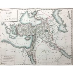 1806, Tardieu, Turquie Asiatique, Turkey, Anatolia, Asia Minor, Proche Orient, carte ancienne, antiquarian map.