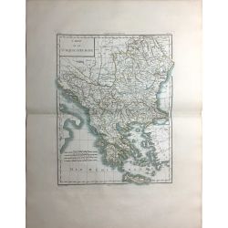 1806, Tardieu, Turquie d'Europe, Grèce, Balkans, Turkey, Greece, carte ancienne, antiquarian map.