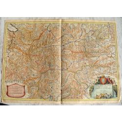 1707 comte de Tirol carte ancienne, antiquarian Map,Autriche, landkarte kupferstich, Jaillot