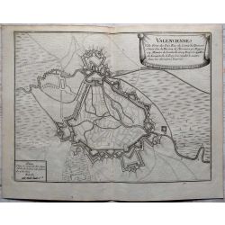 1693-Valenciennes landkarte kupferstich-carte-ancienne-antiquarian-map-n-de-fer