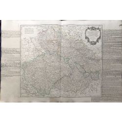 1751  Czechoslovakia , Tchechie, Vaugondy carte ancienne,landkarte, kupferstich,  antiquarian map Boheme-Silesie-Marquisats-Miravie-Lusace
