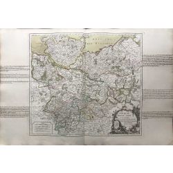 1752 Vaugondy carte ancienne, antiquarian map, landkarte kupferstich,cercle de -Basse-Saxe-Brunswich, Holstien, Mecklenbourg, Hildesheim,Halberstadt.
