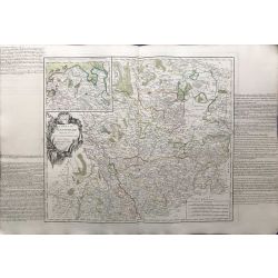 1751 Vaugondy carte ancienne, antiquarian map, westphalie-Allemagne, landkarte kupferstich, états et souverainetés