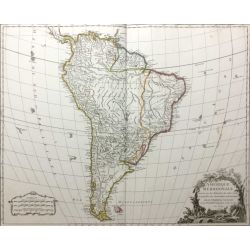1750, Vaugondy, Amérique Méridionale, South America, carte ancienne, antiquarian map.