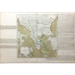 1755 Vaugondy, Turquie, Grèce, Roumanie, Crète, Turkey, Greece, Romania, Crete, carte ancienne, antiquarian map.