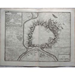 1693-Vienne, Autriche, Ostenreich-landkarte kupferstich carte-ancienne-antiquarian-map-n-de-fer