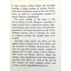 Secret History of the Mongols, Waley.